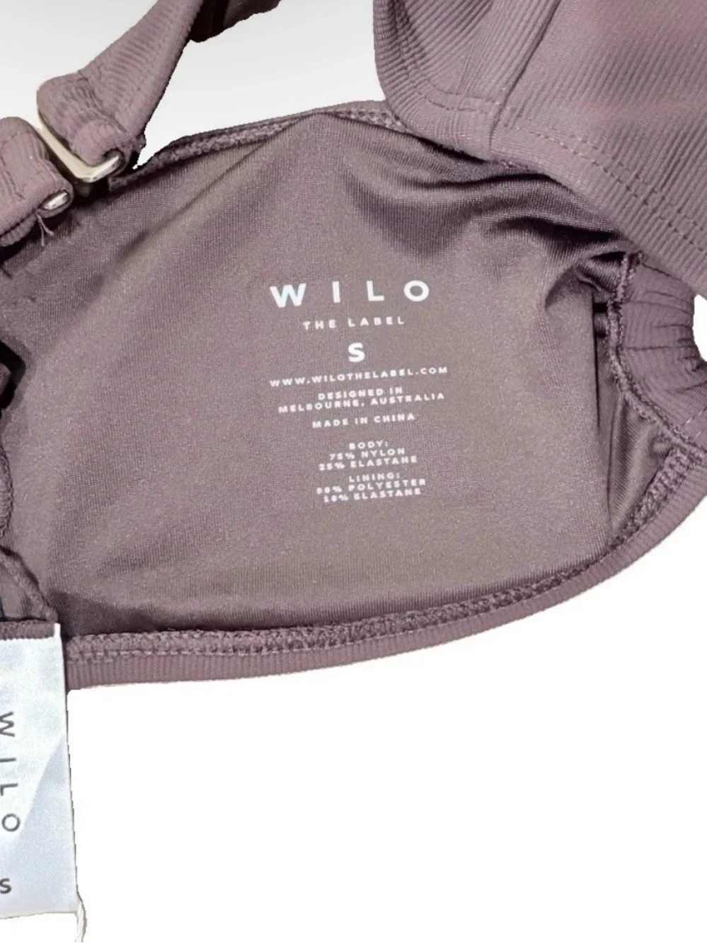 NWT Wilo The Label Brown Bandeau Womens Size Small